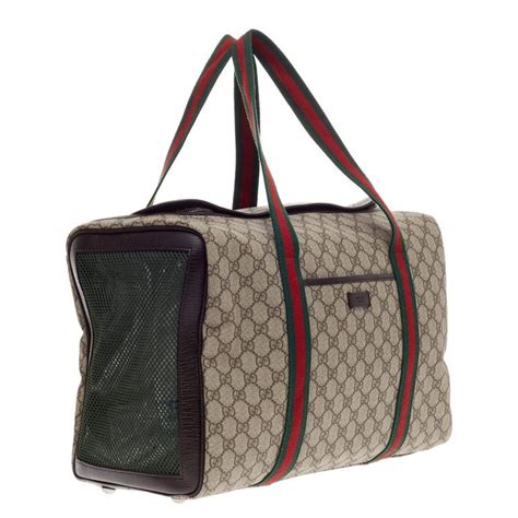 gucci cat print tote|Gucci pet carrier bag.